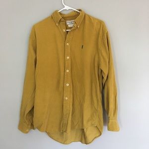 Yves Saint Laurent Mustard Corduroy button up